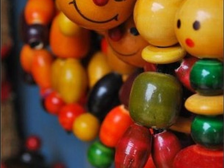 Channapatna lacquered wooden toy/decor set