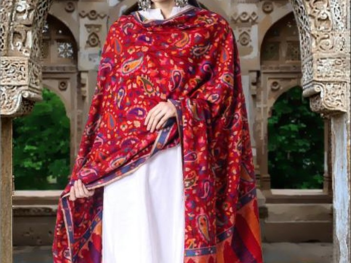 Kani Pashmina shawl, jamawar weave