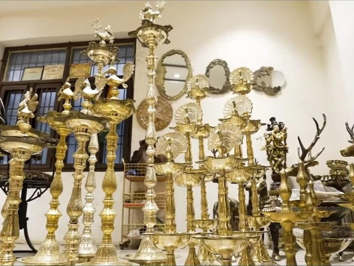 Moradabad hand-engraved brassware