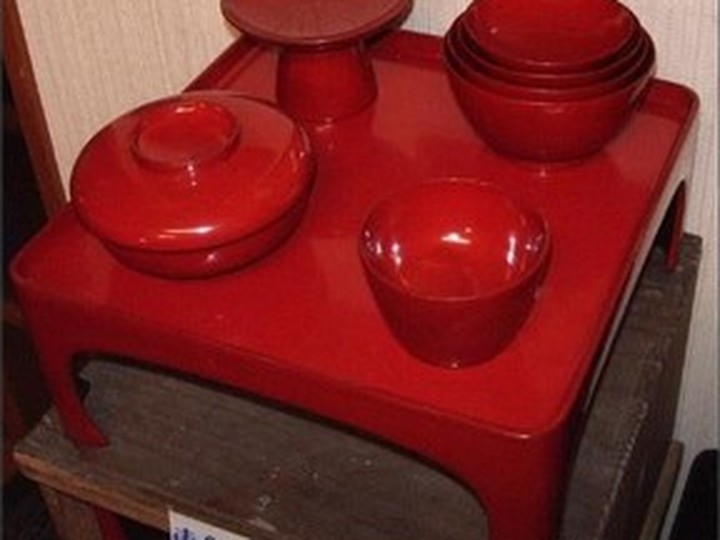 Japanese urushi lacquerware (maki-e gold work)